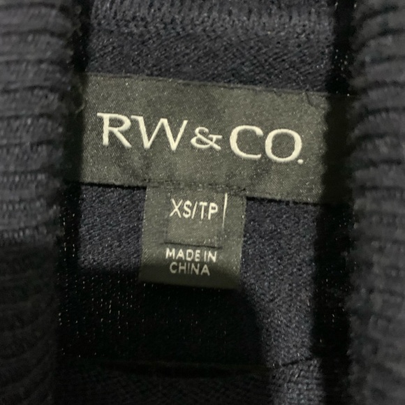 Rw&co navy blue turtleneck xs - Picture 3 of 3